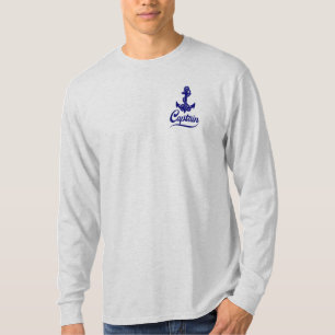 Kapitän Segelboot Anker Nautisches Design T-Shirt