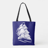 Kapitän Segelboot Anker Nautisches Design Tasche (Rückseite)