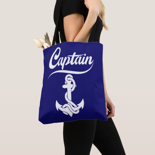 Kapitän Segelboot Anker Nautisches Design Tasche (Von Nahem)