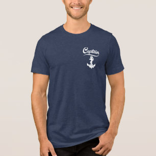 Kapitän Segelboot Anker Nautisches Design Tri-Blend Shirt