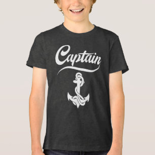 Kapitän Segelboot Anker Nautisches Design Tri-Blend Shirt