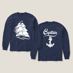 Kapitän Segelboot Anker Nautisches Design Tri-Blend Shirt