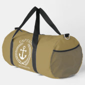Kapitän Segler personalisierter Anker Duffle Bag (Rechte Ecke)