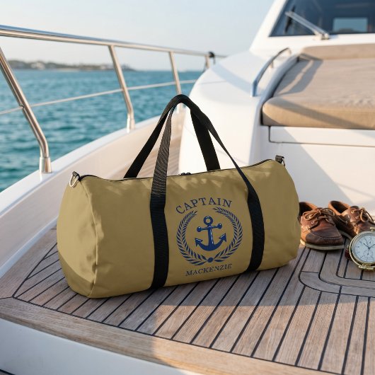 Kapitän Segler personalisierter Anker Duffle Bag