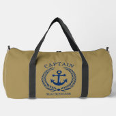 Kapitän Segler personalisierter Anker Duffle Bag (Vorderseite)