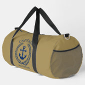 Kapitän Segler personalisierter Anker Duffle Bag (Rechte Ecke)