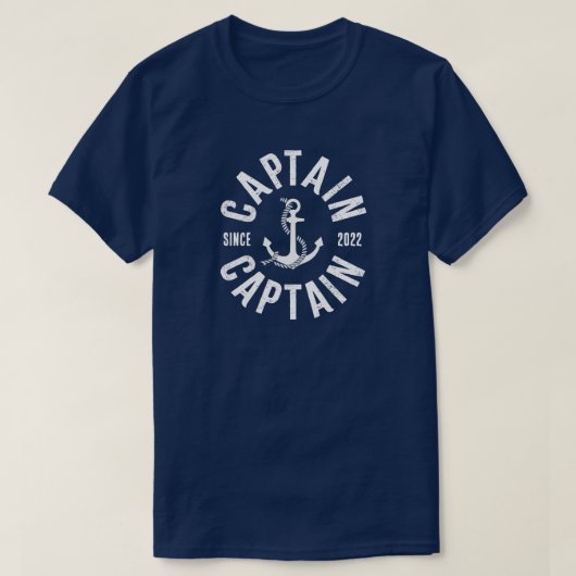 Kapitän Seit 2022 T - Shirt (Personalisiertes Jahr (Design vorne)