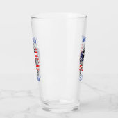 Kapitän, Skull & Bones, US-Flagge, Segler Glas (Links)