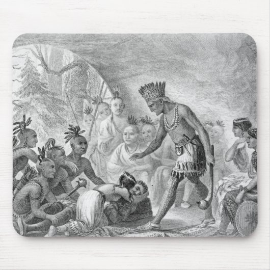 Kapitän Smith gerettet durch Pocahontas Mousepad (Vorne)