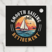 Kapitän Smooth Sailing in den Ruhestand Geschenkanhänger (Rückseite)