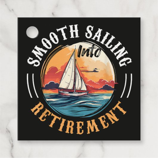 Kapitän Smooth Sailing in den Ruhestand Geschenkanhänger (Vorderseite)