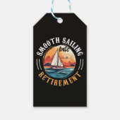 Kapitän Smooth Sailing in den Ruhestand Geschenkanhänger (Vorderseite)