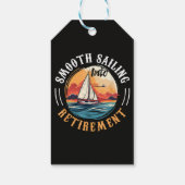 Kapitän Smooth Sailing in den Ruhestand Geschenkanhänger (Rückseite)