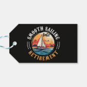 Kapitän Smooth Sailing in den Ruhestand Geschenkanhänger (Rückseite Horizontal)