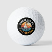 Kapitän Smooth Sailing in den Ruhestand Golfball (Vorderseite)