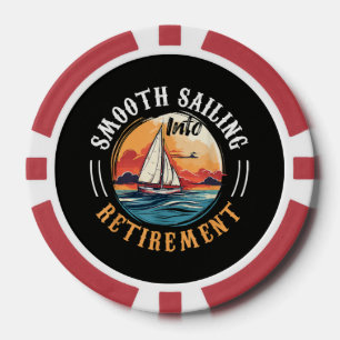 Kapitän Smooth Sailing in den Ruhestand Pokerchips