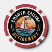 Kapitän Smooth Sailing in den Ruhestand Pokerchips (Rückseite)
