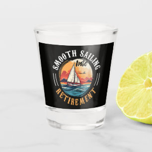 Kapitän Smooth Sailing in den Ruhestand Schnapsglas