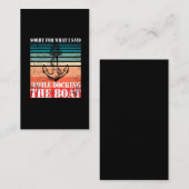  Kapitän Spaß Segelbootbesitzer Visitenkarte (Vorne/Hinten)