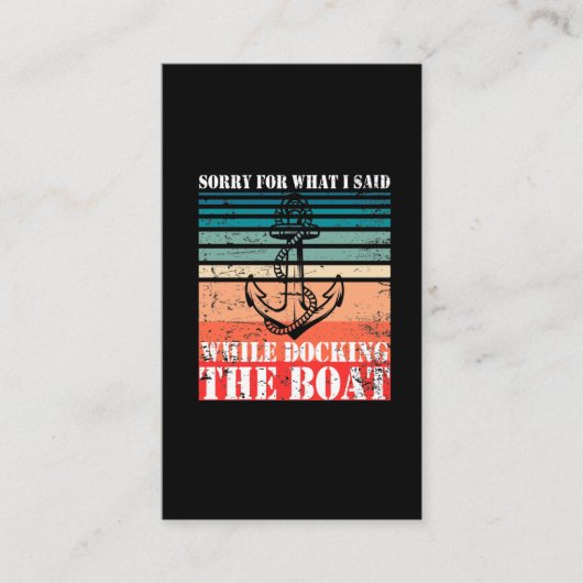  Kapitän Spaß Segelbootbesitzer Visitenkarte (Vorderseite)