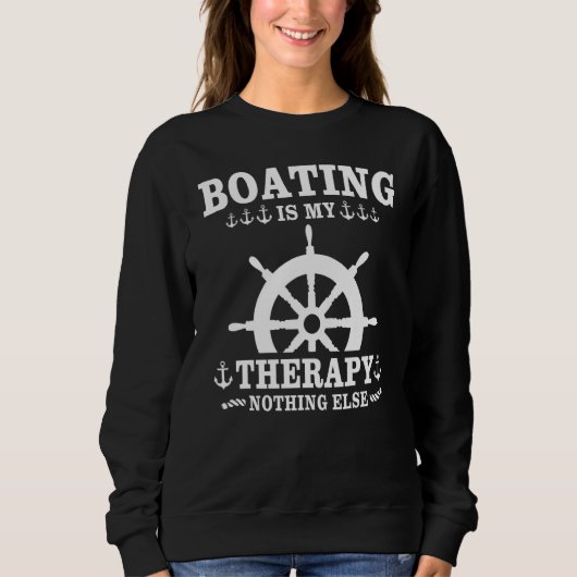 Kapitän Sportboot Segelboot Motorboot Sweatshirt (Vorderseite)