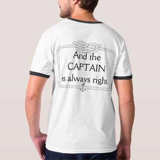 Kapitän T-Shirt (Schwarz voll)