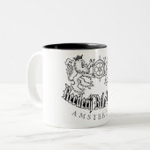 Kapitän-Tasse Zweifarbige Tasse (Vorderseite Links)