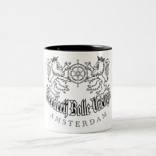 Kapitän-Tasse Zweifarbige Tasse