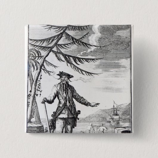 Kapitän Teach, allgemein angerufen Blackbeard Button (Vorderseite)