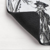 Kapitän Teach, allgemein angerufen Blackbeard Mousepad (Ecke)