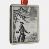 Kapitän Teach, allgemein angerufen Blackbeard Ornament Aus Metall (Rechts)