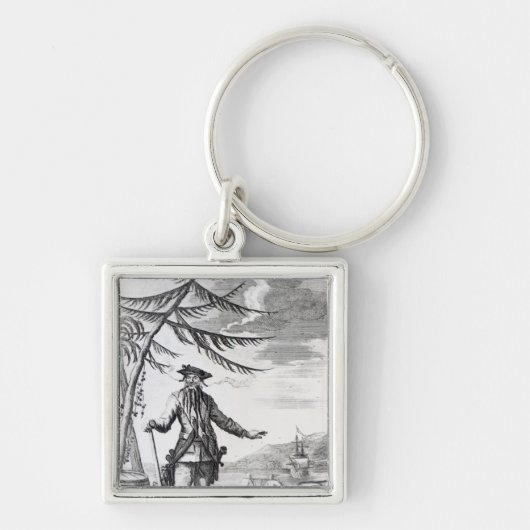 Kapitän Teach, allgemein angerufen Blackbeard Schlüsselanhänger (Vorne)