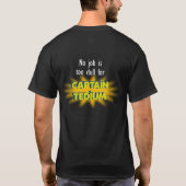 Kapitän Tedium Black T-Shirt (Rückseite)