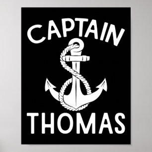 Kapitän Thomas Anker Yacht Bootfahren Schiff Boot  Poster
