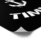 Kapitän Timmy Personalisiert Boot Na Poster (Ecke)