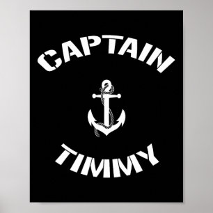 Kapitän Timmy Personalisiert Boot Na Poster