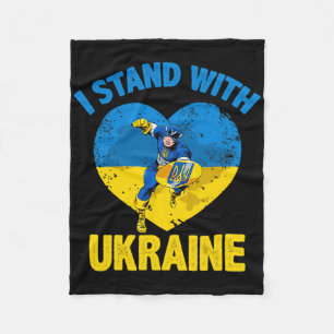 Kapitän Ukraine Unterstützen Sie die ukrainische F Fleecedecke