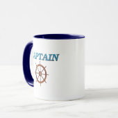 Kapitän und Kapitäns Wheel Tasse (Vorderseite Links)