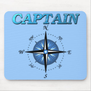 Kapitän und Kompassrose Mousepad