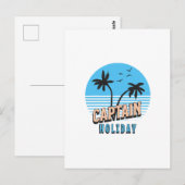 Kapitän Urlaub Postkarte (Vorne/Hinten)