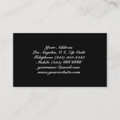 Kapitän Visitenkarte (Rückseite)