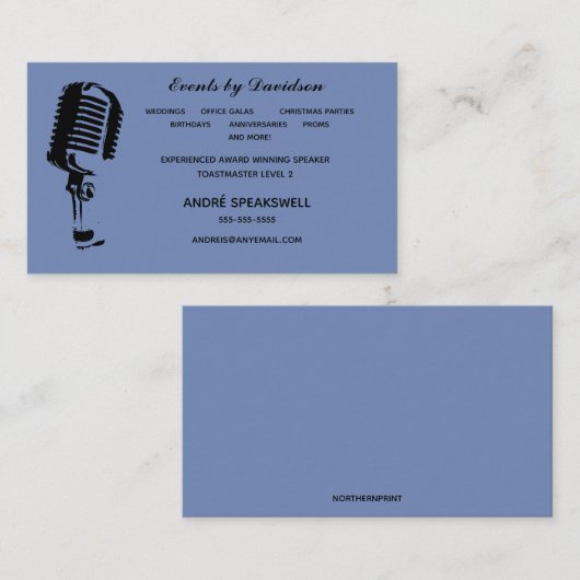 Kapitän Visitenkarte (Vorne/Hinten)