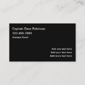 Kapitän-Visitenkarten für das Schiff Visitenkarte (Rückseite)