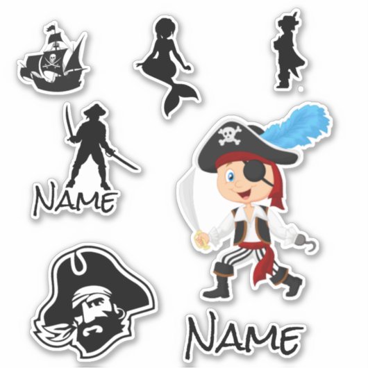 Kapitän von Blue Feather Aufkleber (Vorderseite)