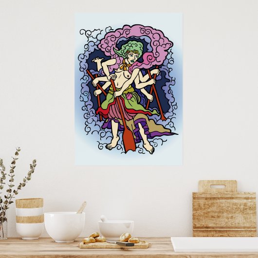 Kapitän von Spider Poster (Küche)