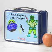 Kapitän Zacky Robot Spaceship Metall Brotdose (Beispiel)