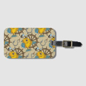 Kapitän zur See-Fisch-Muster Gepäckanhänger (Vorderseite (Horizontal))