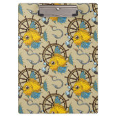 Kapitän zur See-Fisch-Muster Klemmbrett (Vorderseite)