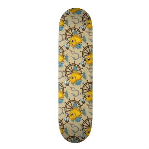 Kapitän zur See-Fisch-Muster Skateboard