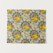 Kapitän zur See-Fisch-Muster Wandteppich (Vorderseite (Horizontal))